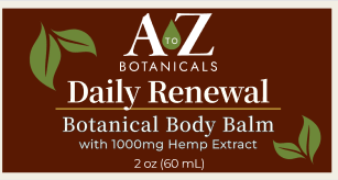 Daily Renewal Botanical Body Balm-1000mg Hemp Extract